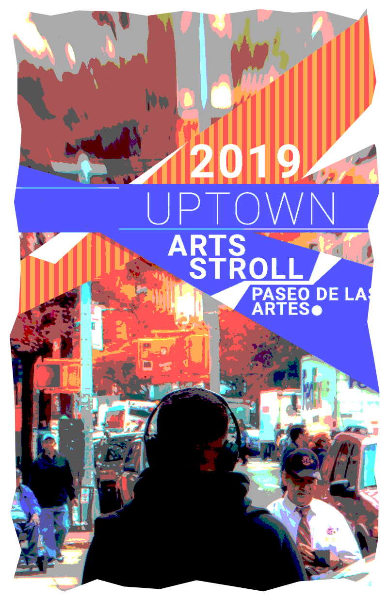 2019 Uptown Arts Stroll poster, posterized